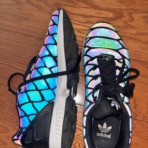 adidas Iridescent Z Flux Holographic Sneakers - Black